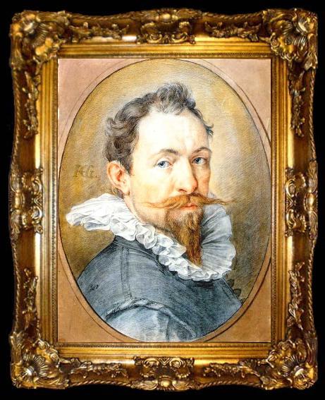 framed  GOLTZIUS, Hendrick Self-Portrait dg, ta009-2